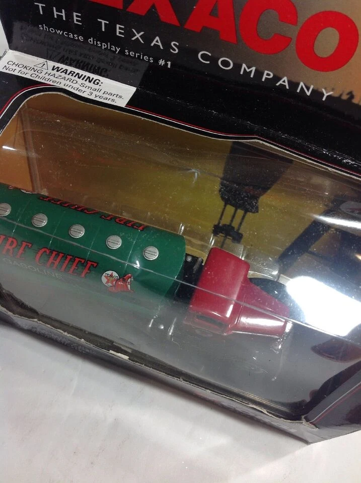 Corgi #1 Ford Artic Tanker Texaco Jefe de Bomberos Gasolina ~ Caja de exhibición THE TEXAS CO. Foto 2 de 4