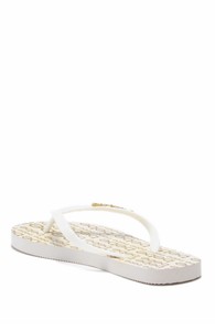 bebe gold flip flops