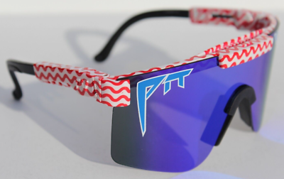 PIT VIPER The Yankee Noodle Sunglasses USA Red White/Blue Shield
