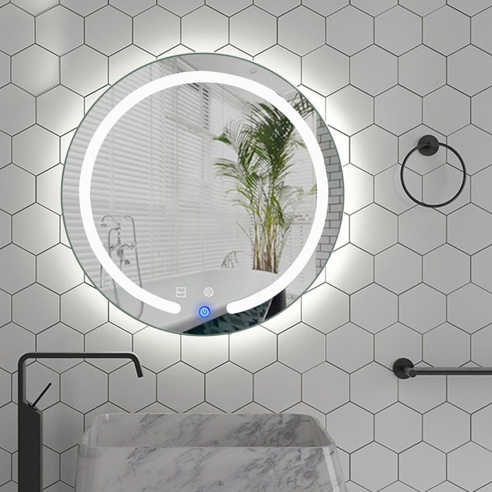 20" LED Bathroom Lighted Mirror Illuminated Wall Touch Light Vanity