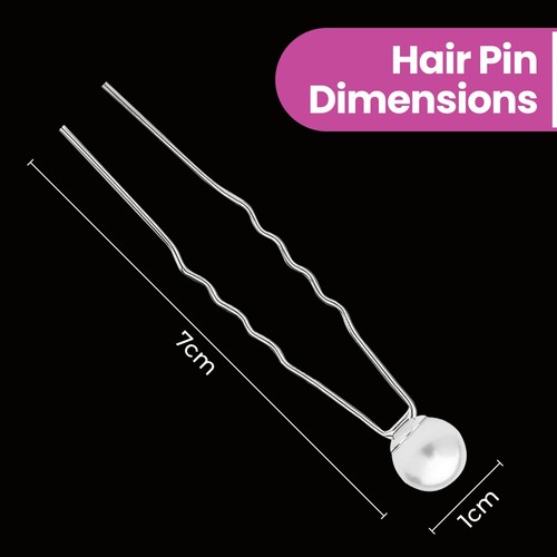 Luxury Gold Silver Pearl Bridal Hair Pins Clips Grip Bridesmaid Party - Picture 10 of 15