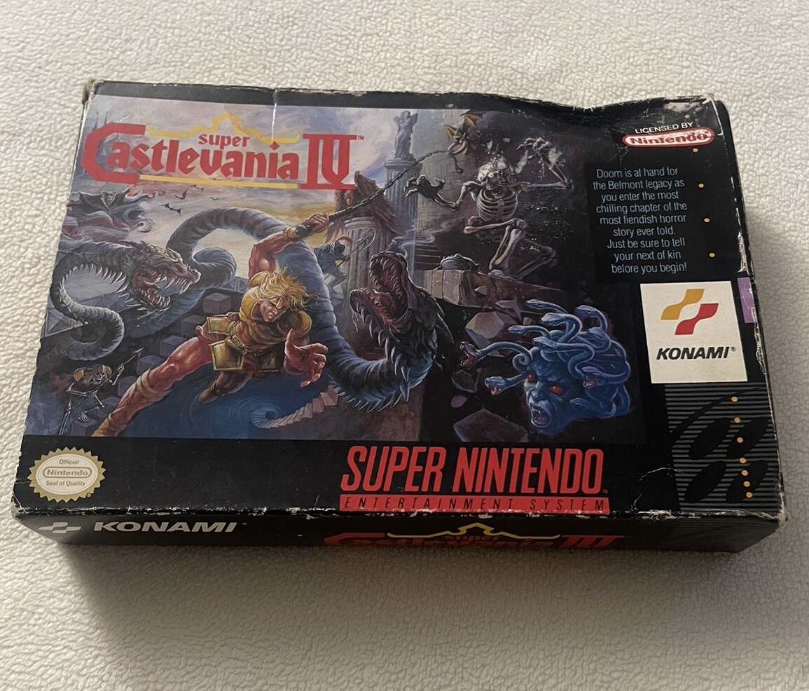 Super Castlevania 4 IV Authentic CIB SNES Nintendo Complete