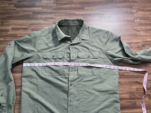 Mountain Hardwear Men's Button Front Shirt Khaki Long Sleeve - Picture 8 of 11
