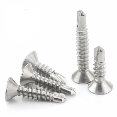 M4.8 410 Stainless Steel Phillips Cross Flat Head Self-Drilling Tapping Screws