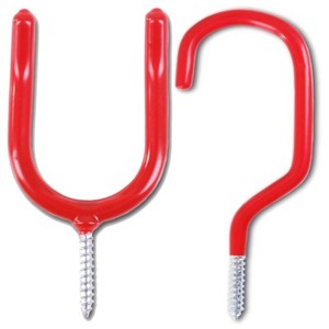 Screw In Storage Hooks Pvc Coated Heavy Duty Steel Tool Ceiling