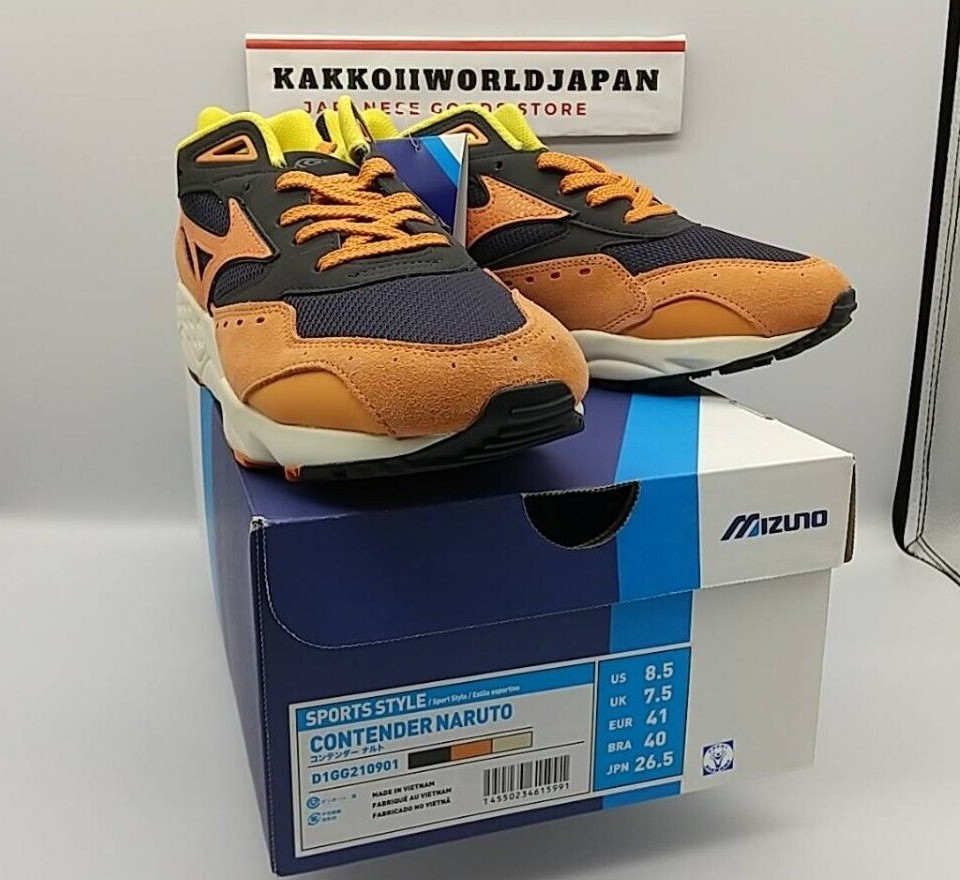 Mizuno Sneakers CONTENDER NARUTO Black x Orange x Gray D1GG2109 01