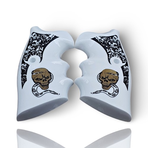 White Plexiglass Colt Python Grips – Limited Edition Luxury Art Collection - Picture 10 of 36