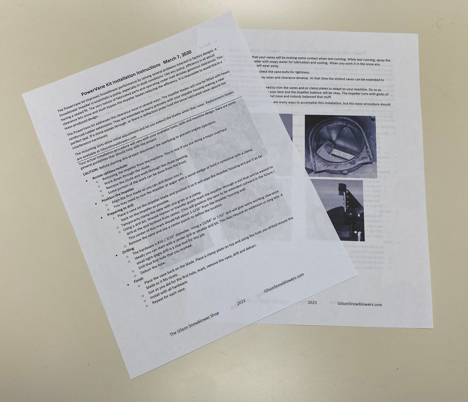 Snowblower Impeller Kit, Universal, 6 Heavy Duty Blades, 2 Stage Snow