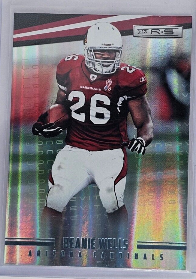2012 Rookies and Stars Longevity Holofoil Football Card #2 Beanie Wells 37/249