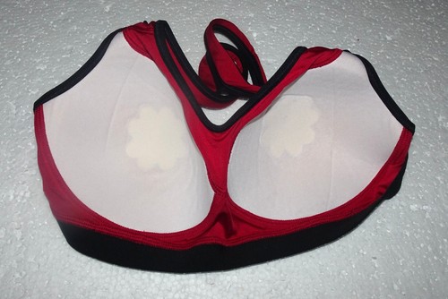 C9 Champion Racerback Workout High Support Sports Bras Women M Red W/Black trim - Picture 7 of 10