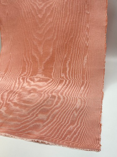 Tela Moire de seda salmón por 2 metros, estampado de marca de agua, opciones multicolores. - Imagen 13 de 22