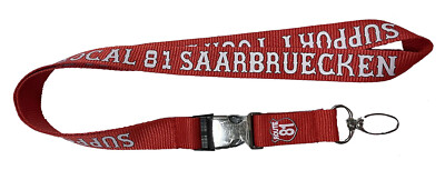 Hells Angels, Support your local 81 Saarbruecken Schlüsselband NEU red & white