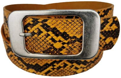 Basic Gürtel Breite 3,6 cm echt Leder und Polyurethan bis 105 cm 34 Farben 3156