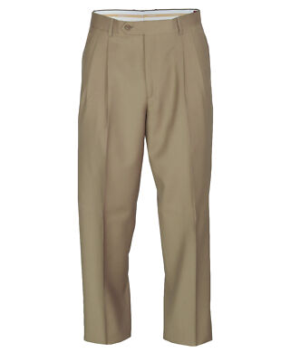 NWT EZZELINO DRESS PANTS trousers khaki Summer wool luxury Italy 56