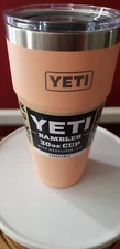 YETI 30oz RAMBLER CUP STACKABLE BRAND NEW TAGS COUNTRY PEACH MAGSLIDER LID YETI