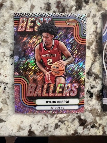 2024 Bowman U Best Shimmer Best Ballers Karte Rutgers Dylan Harper #BB-3