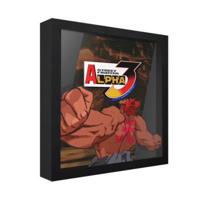 Street Fighter Alpha 3 (Akuma Portrait) - 3D Shadow Box Frame (9'' x 9'')