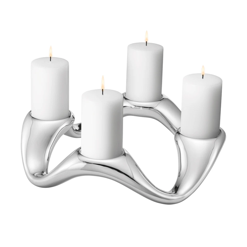 Georg Jensen - Portacandele Rotondo Cobra 10019313 Georg Jensen - C. Wortmann - Immagine 2 di 2