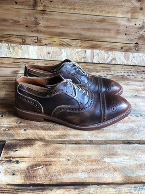 Allen Edmonds Strandmok brown leather Cap toe Oxford Shoes  display picture 1
