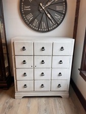 Howard Miller Bottoms Up Wine Console Cabinet Antique White Bar Storage USA Made