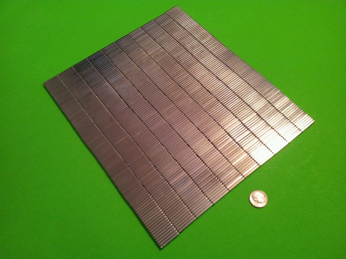 200 Aimants Néodyme N52 Super Puissants - Terres Rares - Format Bloc 3/4 X 3/16 X 1/8 Pouce - Neuf