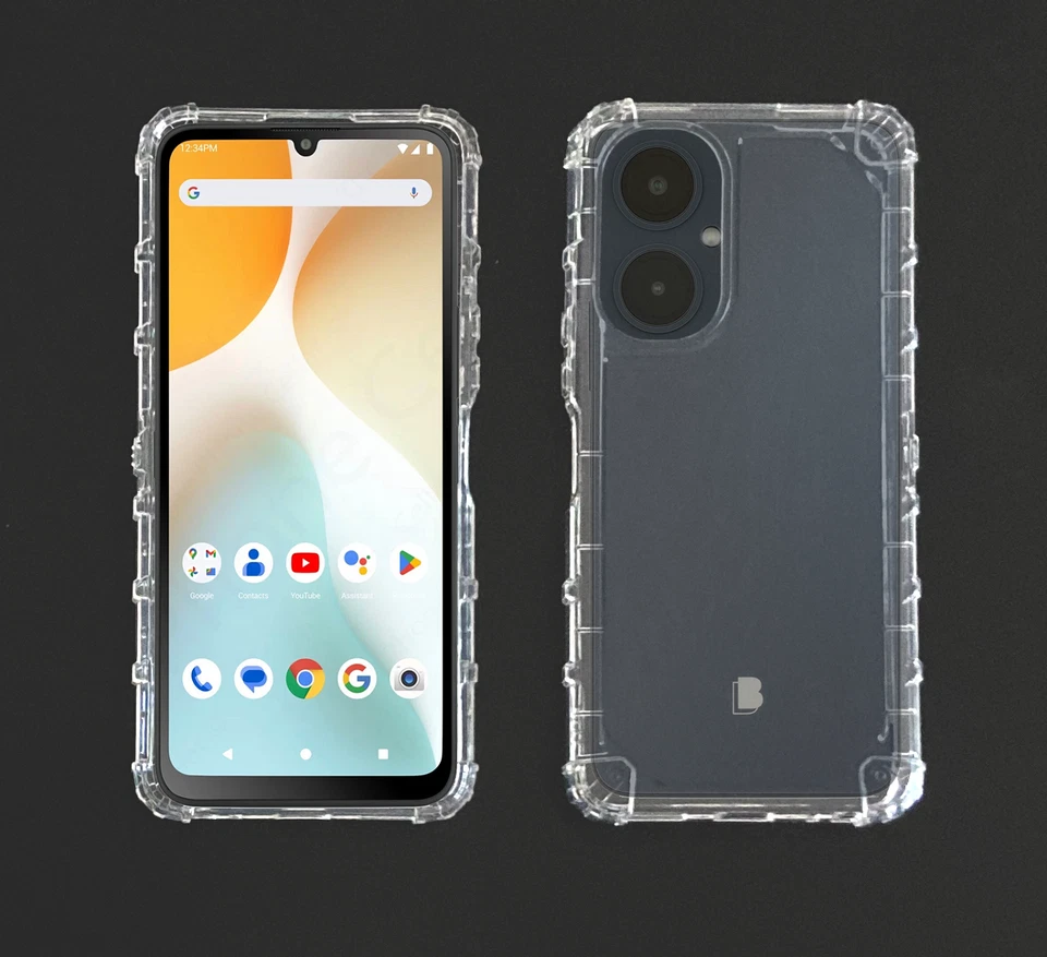 Funda protectora resistente transparente para teléfono BLU G64 G1010ww Desbloqueado Foto 2 de 4