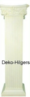 Säule Groß Dekosäule Podest Garten Säulen Tisch Wohnen Möbel Optik Crem 62