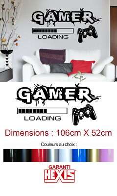 WANDDEKOR GAMER PLAYSTATION XBOX VIDEOSPIEL GEEK SCHLAFZIMMER STICKER GAMER001