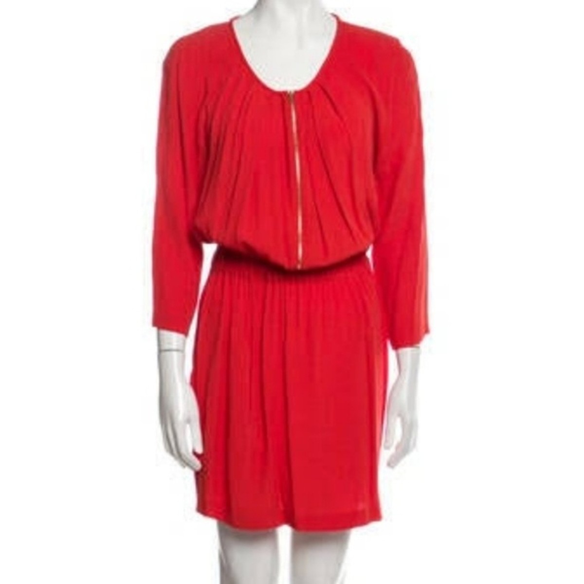 sandro red dress Ferrone flutter-sleeve Midi | a casual yet sophisticated mens collection that stays true to the labels elevated urban aesthetic Red lace dress by Sandro
