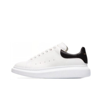 #ad #ad Pressure Mountain McQueen smooth leather fashion sneakers men black and white $277.00