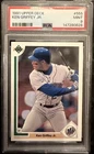 Ken Griffey Jr Seattle Mariners 1991 Upper Deck Baseball Card #555 Graded PSA 9