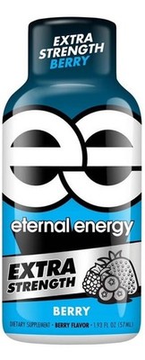 Eternal Energy Shot, Extra Strength, Berry 1.93 oz, 12 Count.