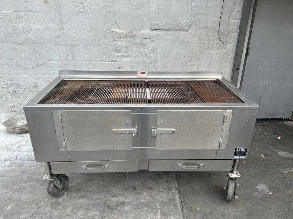 Aztec ST Stainless Char-Broiler Charcoal/Wood Burning Grill SS w ...