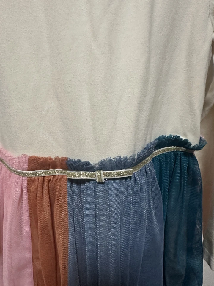 Vestido de tul arco iris para niñas Hanna Andersson talla 5 Foto 2 de 4