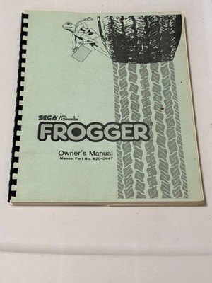 SEGA/GREMLIN  1981 FACTORY ORIGINAL FROGGER  OWNER'S MANUAL