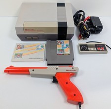 Nintendo NES Console Bundle w/ Super Mario/Duck Hunt/Track Meet, Zapper, & More!