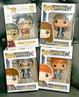 4 FUNKO POPS HARRY POTTER #1 RON WEASLEY #2 HERMIONE GRANGER #3 & HARRY #132-NEW