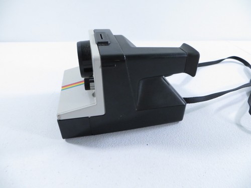 Polaroid One Step Instant Film Camera SX-70 Rainbow Stripe W/ Strap TESTED - Picture 7 of 10