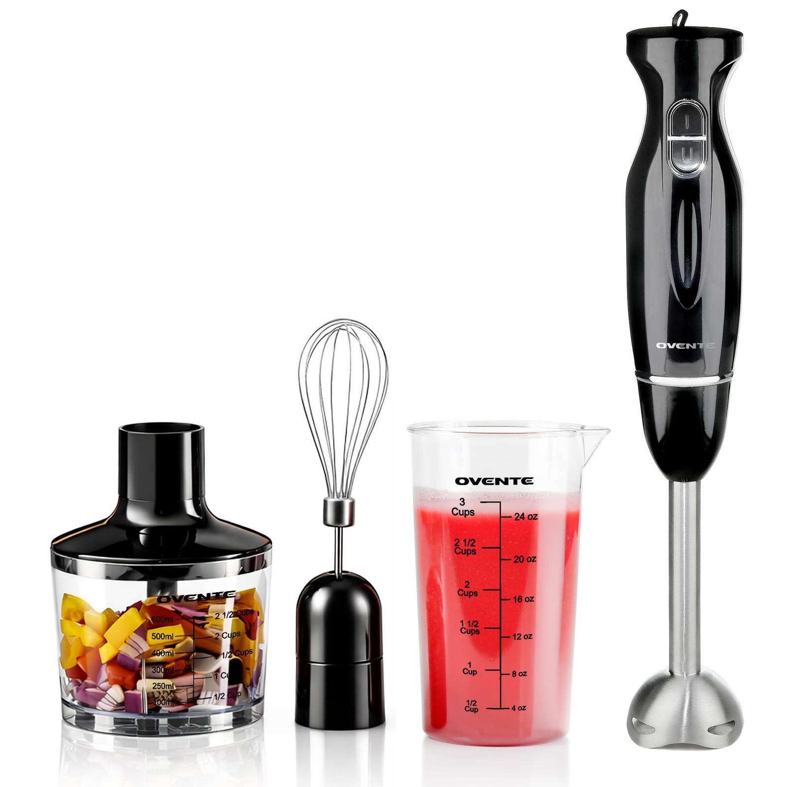 Ovente Immersion Hand Blender 300W Electric
