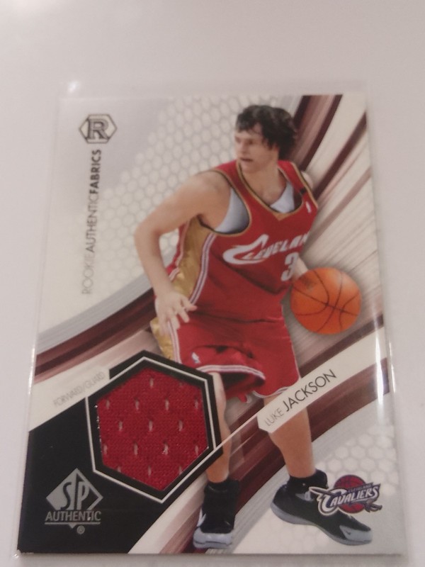 2004-05 Luke Jackson RAE  LJ ROOKIE Authentics Jersey Relic Lot 4