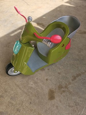 American Girl Doll Jess Scooter WORKS Lights Horn & Motor Sounds GOTY green