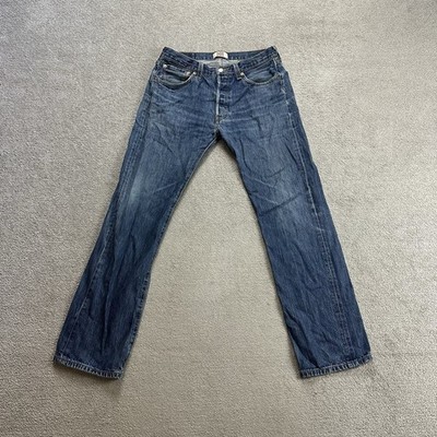 LEVIS 501 Herren Jeans Vintage Hose W33 L32 Made in Haiti 26601 Blau Denim