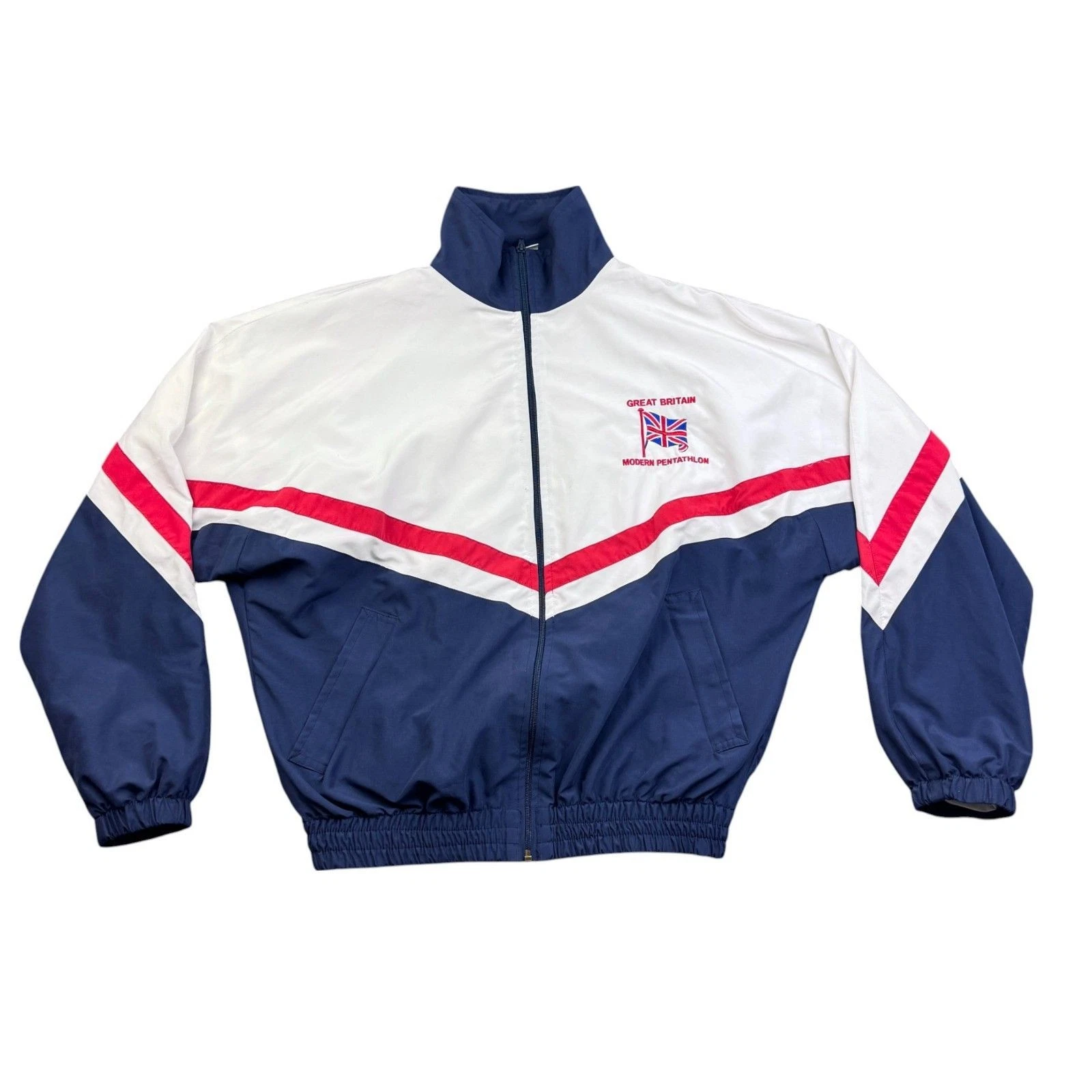 Team Colours Jacket M Men Multi Mixed Fibers VTG Great Britain Modern Pentathlon