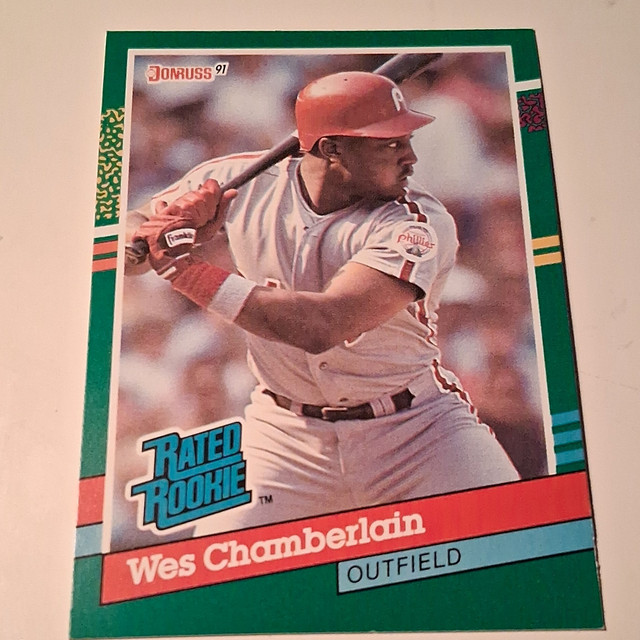 Wes Chamberlain 1991 Donruss Donruss Rated Rookie