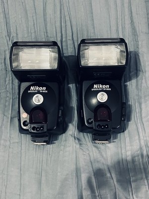 Two Nikon Speedlight SB-80DX Shoe Mount Flash for Nikon Tested Fair Condition