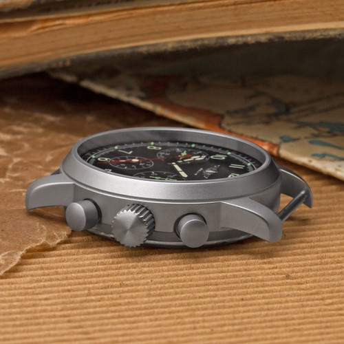 Men's Watch Pilot Chronograph Poljot 31681 Sapphire Glass Russian Analog Watch - Picture 3 of 11