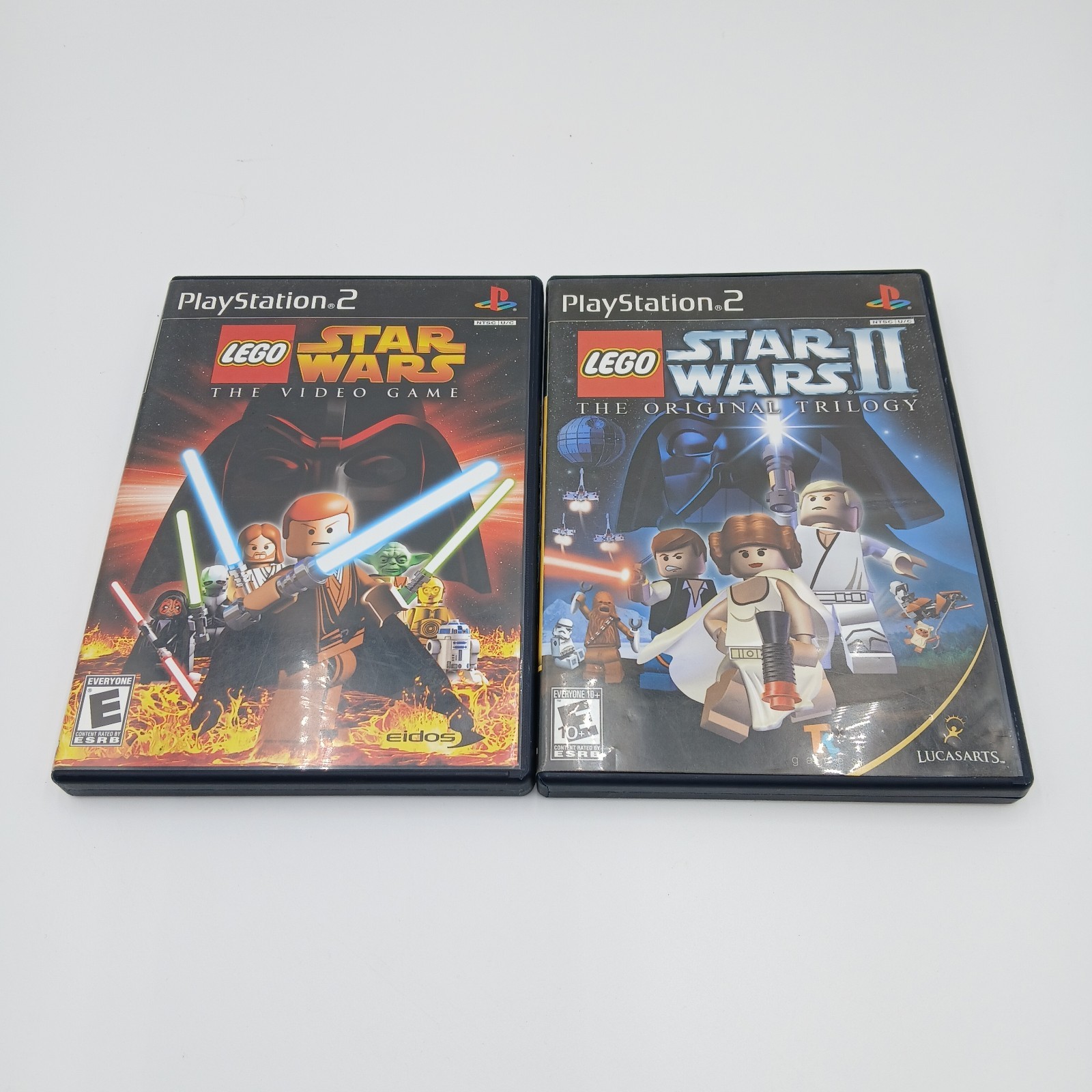 Lego Star Wars 1 + 2 II The Original Trilogy (PlayStation 2) PS2 Lot CiB