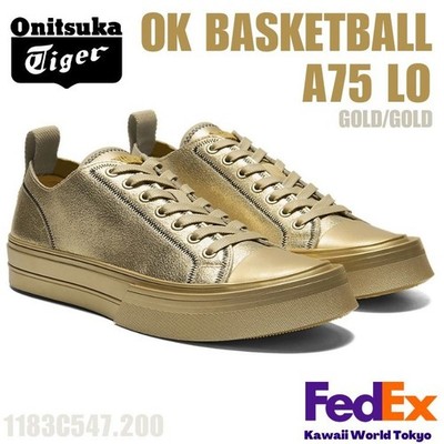 Onitsuka Tiger OK BASKETBALL A75 LO GOLD / GOLD 1183C547 200 Unisex New!!