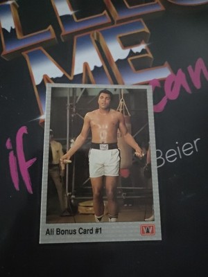 All World Boxing Muhammad Ali Cassius Clay Bonus Card1 1991 Boxing Trading Card 