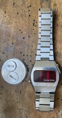 Compu Chron Uhr: Gehäuse + Uhrenarmband. Beschreibung lesen